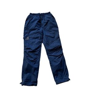 VTG Columbia Sportswear Womens Blue Nylon Adjustable Pants Size Medium 90s